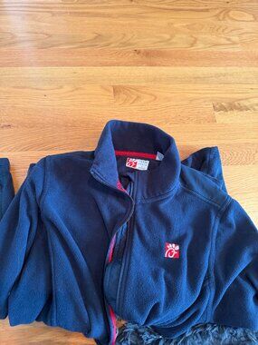 Women's Navy Red Chick Fil A Fleece Oobe Jacket Extra Large XL